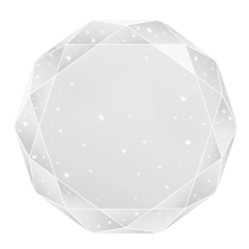 Потолочный LED светильник-люстра с пультом VELMAX V-CL-DIAMOND, 30W, smart, 3000K-6500K, 2400Lm (23-41-03-1)