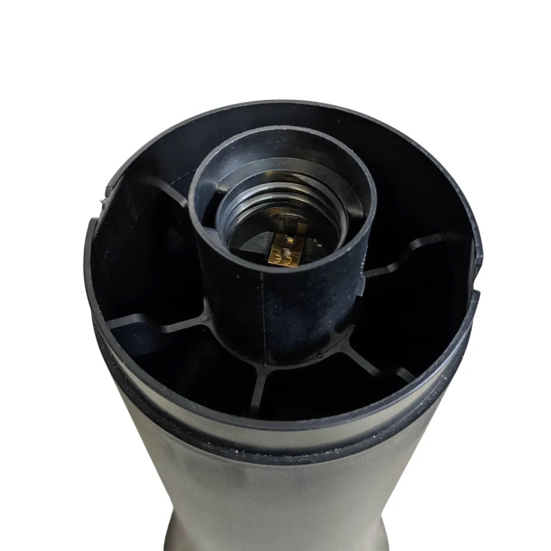 Светильник садовый столбик GARDEN большой, 40W, E27, IP44, ударопрочный PC/PP, черный