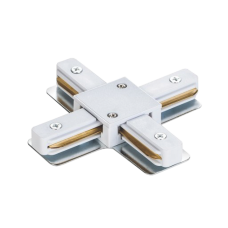 Соединитель для накладного шинопровода Х-образный, белый VELMAX V-XC 25-34-55