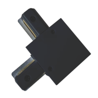 Соединитель встроенного шинопровода VELMAX V-LC-R, Г-образный, черный 25-34-73