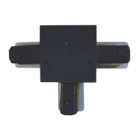 Соединитель встроенного шинопровода VELMAX V-TC-R, Т-образный, черный 25-34-75