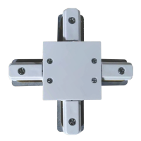 Соединитель встроенного шинопровода VELMAX V-XC-R, Х-образный, белый 25-34-76