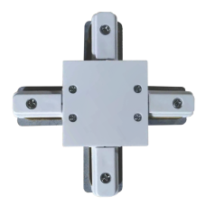 Соединитель встроенного шинопровода VELMAX V-XC-R, Х-образный, белый 25-34-76