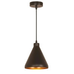 Підвісний світильник VELMAX V-CL-CLOCK-Bl-G, max 60W, E27, 220V, чорний (23-10-35)