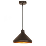 Підвісний світильник VELMAX V-CL-MUSHROOM-Bl-G, max 60W, E27, 220V, чорний (23-10-63)