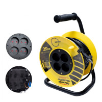 Удлинитель бобинный на катушке 4 г 20 м 2х2,5мм2 Мегатек