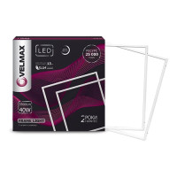 Светодиодная LED рамка в армстронге VELMAX V-FRL, 56W, 600*600MM, 6200K, 5040LM (25-22-20)