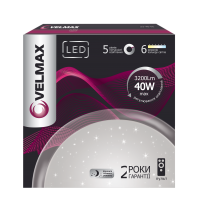 Світлодіодний світильник-люстра VELMAX V-CL-Galaxy з пультом 40W smart 405x73мм, 3000K-6500K, 3200Lm (23-40-05-1)