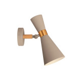 Світильник бра VELMAX V-WL-TRUMPET-Gr-Wh max 60W, E27, сіре 23-13-59