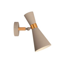 Светильник бра VELMAX V-WL-TRUMPET-Gr-Wh max 60W, E27, серый 23-13-59