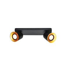 Светильник настенный ELLI 2хGU10 IP20 цвет черный GTV OS-ELLI-2GU10-10-DEC