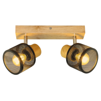 Светильник спот двойной VELMAX V-TPL-SP014-2, max 35W, E27 (22-32-55)