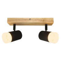 Светильник спот двойной VELMAX V-TPL-SP022-2, MAX 35W, GU10, 220V (22-32-74)