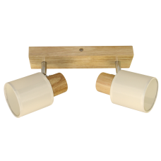 Світильник спот подвійний VELMAX V-TPL-WL005-2, MAX 15W, E14, 220V (22-32-91)