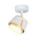 Светильник спот точечный поворотный накладной без лампы MAXUS Spot Flora Base GX53 White Golden MAX-SF-GX53-WG