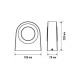 Фасадный светодиодный светильник MAXUS MWL 15W 3CCT IP65 Black General 1-MWL-15W-BG