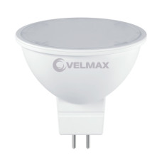 Светодиодная LED лампа VELMAX V-MR16, 6W, GU5,3, 6500K, 600Lm, EMC 21-14-32