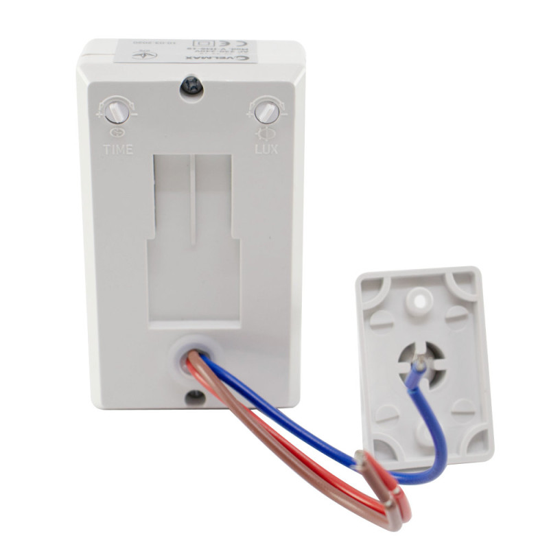 Датчик руху VELMAX V-ІМS-19, AC220-240V, кут виявлення 180 градусів 29-22-19