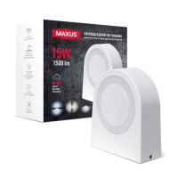Фасадный светодиодный светильник MAXUS MWL 15W 3CCT IP65 White General 1-MWL-15W-WG