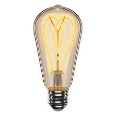 Светодиодная LED лампа VELMAX V-Filament-Amber-ST64-Петля, 4W, E27, 2700K, 300Lm. (21-43-52-1)