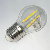 Светодиодная LED лампа VELMAX V-Filament-G45, 2W, E27, 2700K, 200Lm. (21-41-30-1)