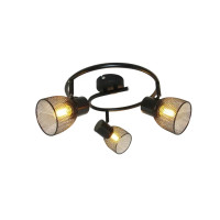 Светильник спот тройной потолочный VELMAX V-TPL-SP017-3, max 35W, E27, черный (22-32-63)