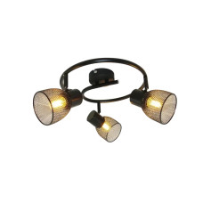 Светильник спот тройной потолочный VELMAX V-TPL-SP017-3, max 35W, E27, черный (22-32-63)