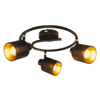 Светильник спот тройной потолочный VELMAX V-TPL-WL004-4, MAX 35W, E14, 220V (22-32-88)