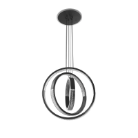 Люстра LED подвесная с пультом VELMAX V-PL-ELEGANCE-R, 2x45 W, 3000K-6500K, 5400Lm (23-46-70-1)