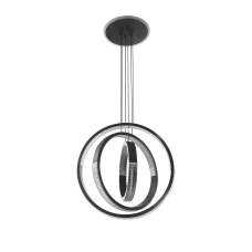 Люстра LED підвісна з пультом VELMAX V-PL-ELEGANCE-R, 2x45 W, 3000K-6500K, 5400Lm (23-46-70-1)