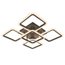 Люстра LED с пультом VELMAX V-CL-NAOMI-S, max 90W, 3000K-6500K, 7000Lm, черная (23-43-48)