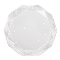 Люстра светодиодная с пультом VELMAX V-CL-DIAMOND, 70W, smart, 3000K-6500K, 4900Lm (23-41-07)