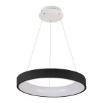 Підвісний LED світильник-люстра з пультом VELMAX V-PL-VERONA-R, 80W, 3000K-6500K, 5200Lm, чорний (23-46-32)