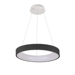 Підвісний LED світильник-люстра з пультом VELMAX V-PL-VERONA-R, max 50W, 3000K-6500K, 3000Lm, чорний (23-46-12-1)