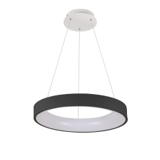 Підвісний LED світильник-люстра з пультом VELMAX V-PL-VERONA-R, max 50W, 3000K-6500K, 3000Lm, чорний (23-46-12-1)