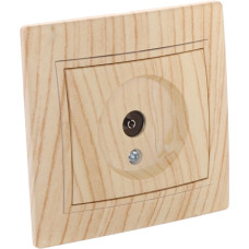 Розетка концевая телевизионная LEZARD Mira дуб отбеленный 701-5252-130