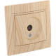 Розетка концевая телевизионная LEZARD Mira дуб отбеленный 701-5252-130