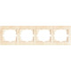 Рамка четверная горизонтальная LEZARD Mira дуб отбеленный 701-5200-149