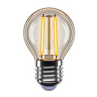 Светодиодная LED лампа VELMAX V-Filament-Amber-G45, 4W, E27, 2200K, 400Lm (21-41-45)