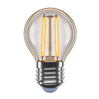 Светодиодная LED лампа VELMAX V-Filament-Amber-G45, 4W, E27, 2200K, 400Lm (21-41-45-1)