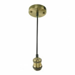 Светильник подвесной металлический Е27 бронзовый TESLA HOROZ 021-003-0001-020