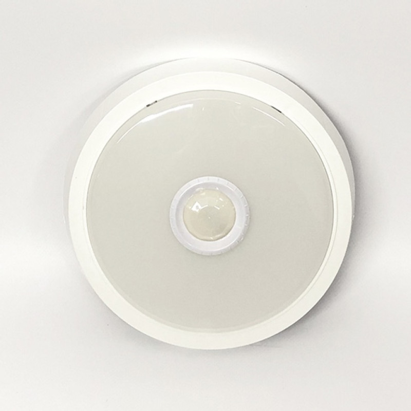 Светильник светодиодный ЖКХ LED LEBRON L-WLR-S, 12W, круглый, O210mm, 4100K, 960Lm, ИК, д.движения 15-36-46