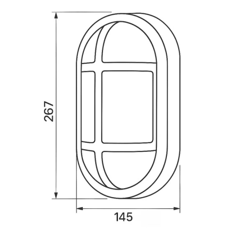 Светильник светодиодный влагозащищенный ЖКХ LED LEBRON L-WLO-JZ, 20W овальный, 4000K, 1980 lm, IP65 15-33-46