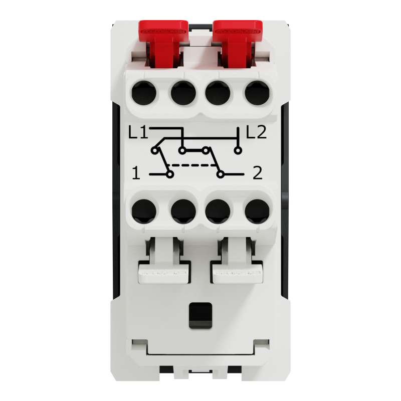 Переключатель перекрестный 1-клавишный (1 модуль) 10А Unica New Schneider Electric антрацит NU310554