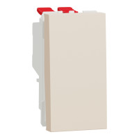 Переключатель перекрестный 1-клавишный (1 модуль) 10А Unica New Schneider Electric бежевый NU310544