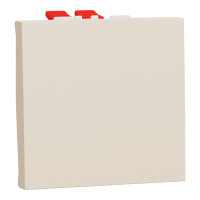 Переключатель перекрестный 1-клавишный (2 модуля) 10А Unica New Schneider Electric бежевый NU320544