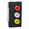 Розетка 3 RCA (1 модуль) Unica New Schneider Electric антрацит NU343154