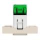 Розетка компьютерная RJ45 кат.5 STP (2 модуля) Unica New Schneider Electric бежевая NU341344