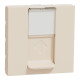 Розетка компьютерная RJ45 кат.5 STP (2 модуля) Unica New Schneider Electric бежевая NU341344