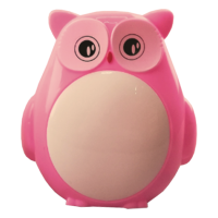 Ночник светодиодный LED в розетку "Совеня" с выключателем LEBRON L-W004, 1W, розовый 15-12-20